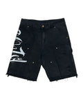 Póza ghost script carpenter shorts black