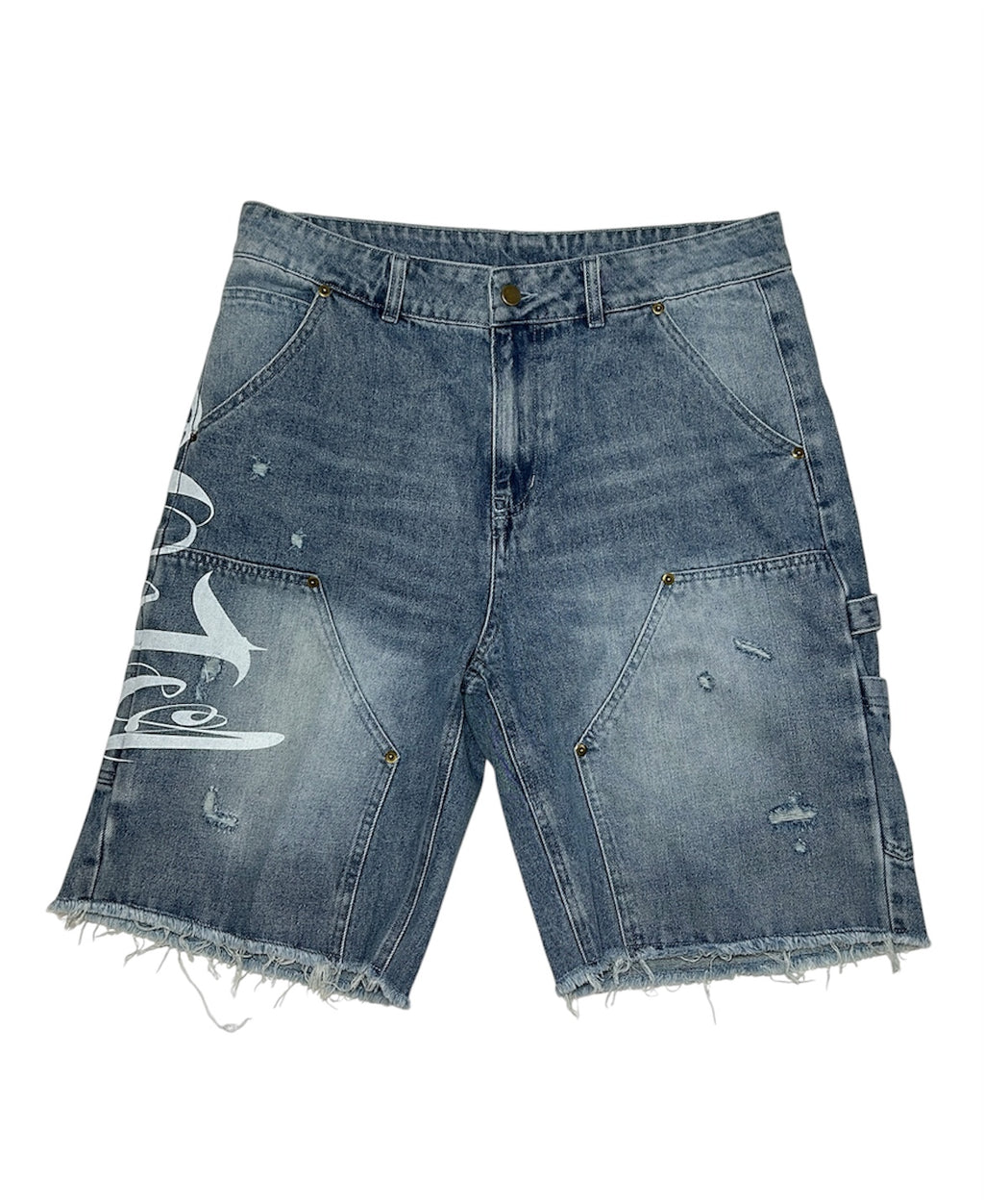 Póza ghost script carpenter shorts blue