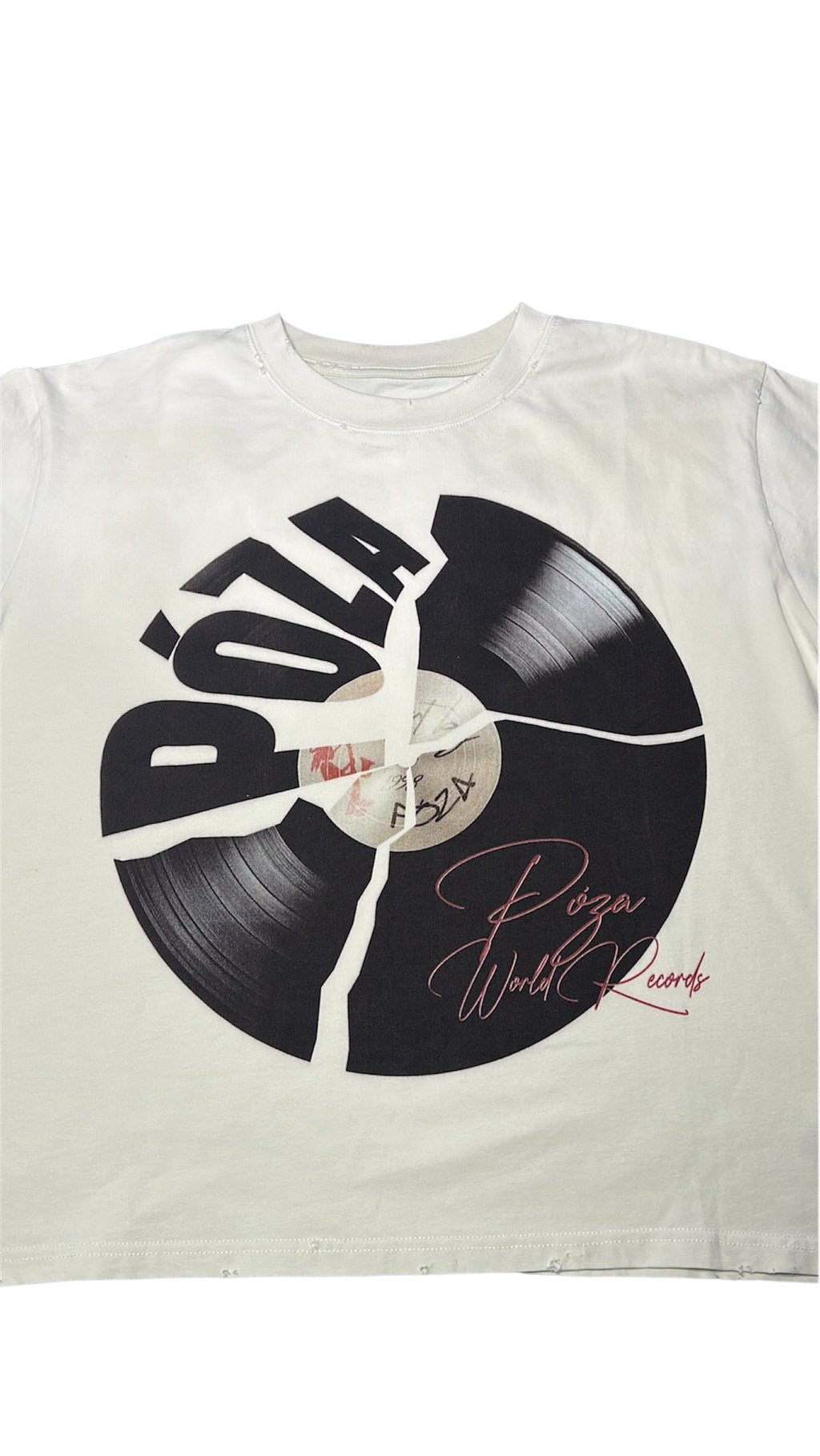 Póza record tee cream