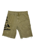 Póza ghost script carpenter shorts khaki