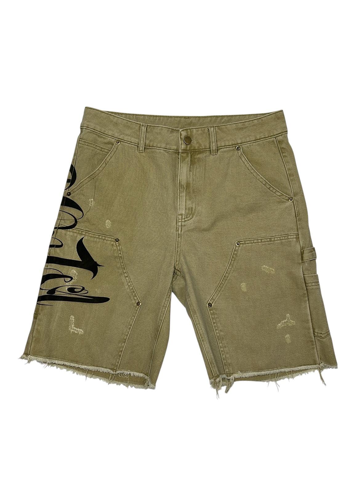 Póza ghost script carpenter shorts khaki