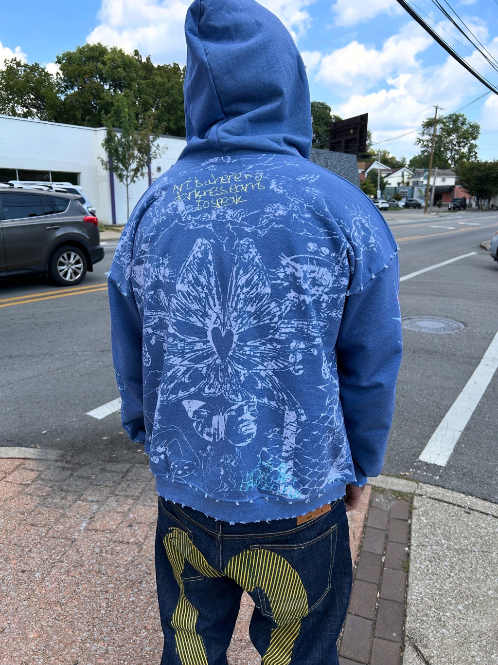 Póza "Sketch" zip hoodie