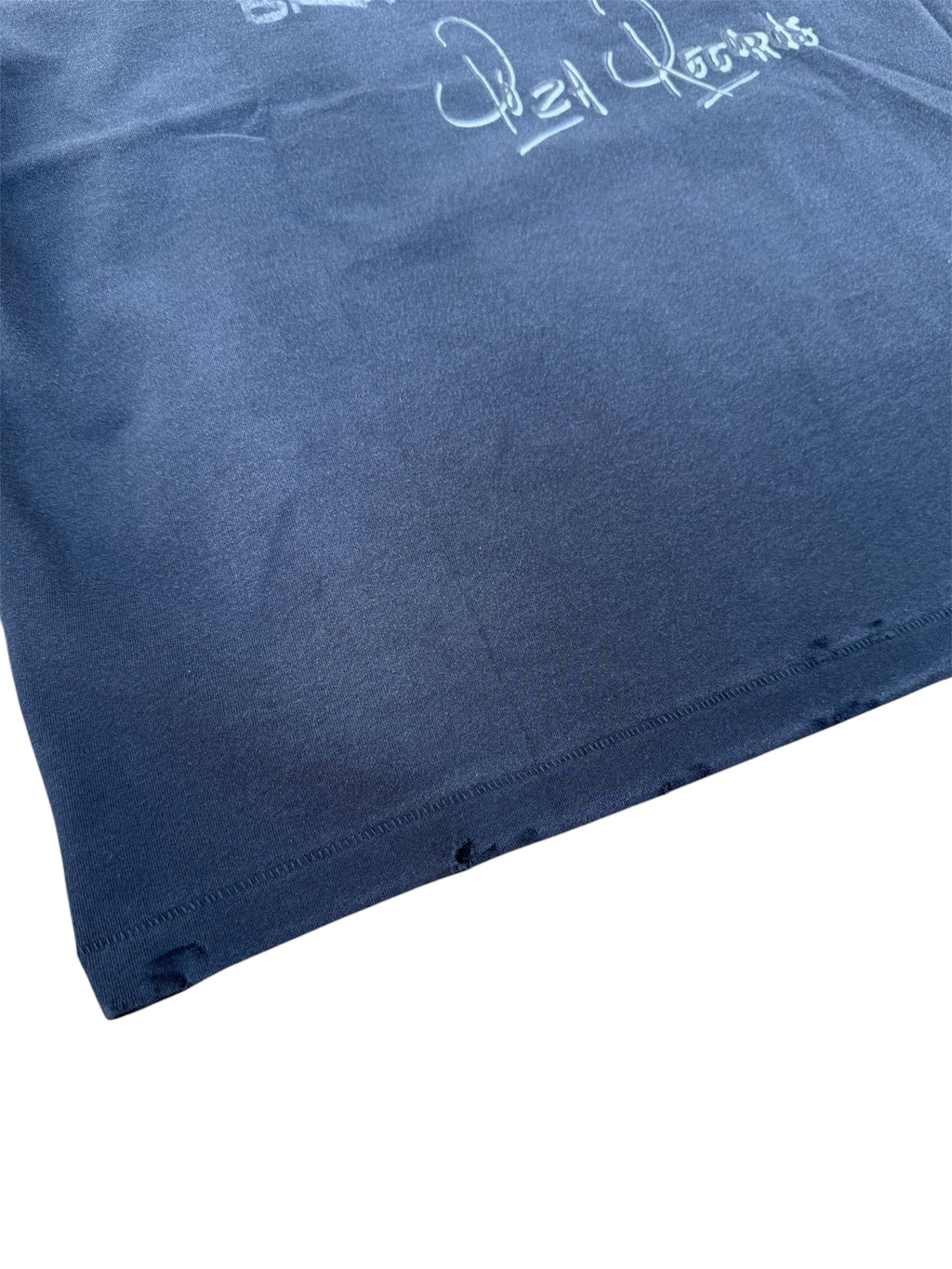 Póza record tee washed navy