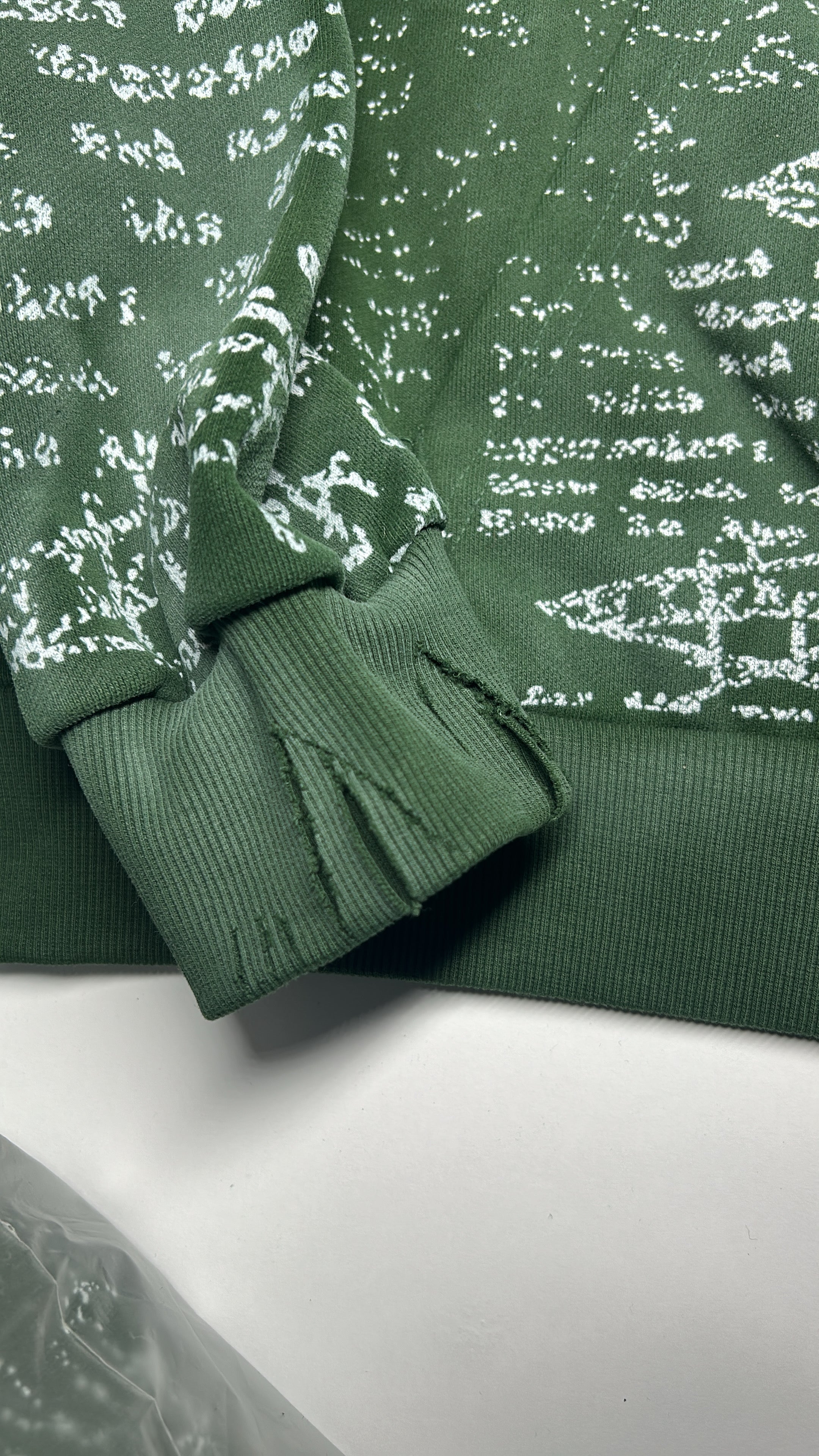 Póza Script hoodie forest green
