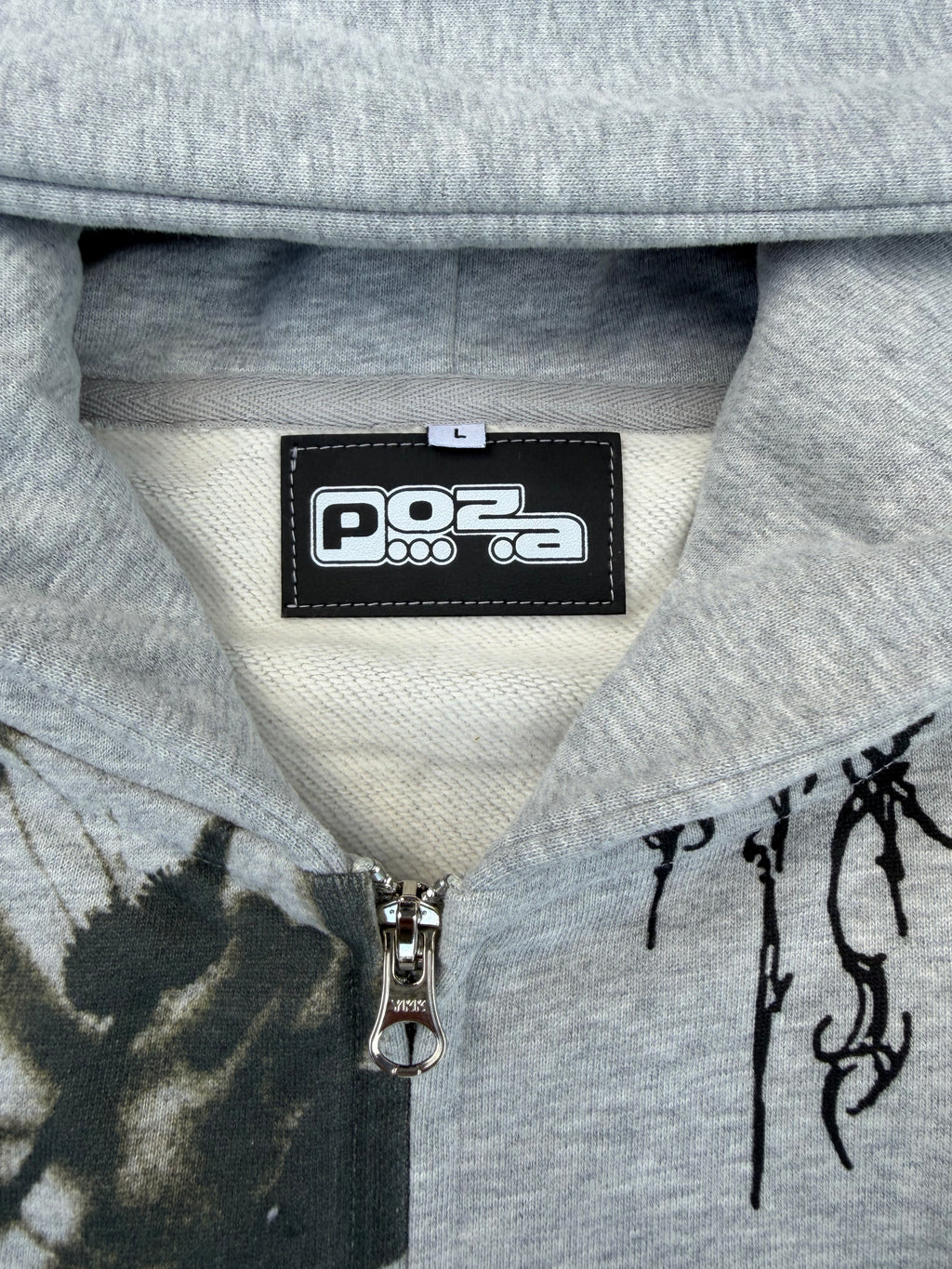 Póza tattoo zip hoodie