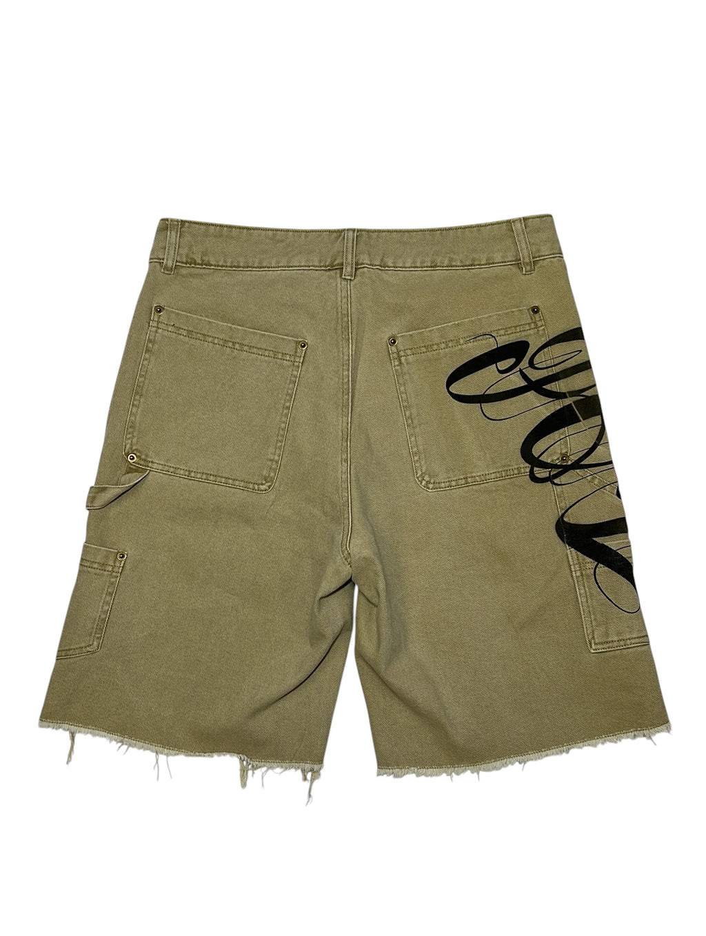 Póza ghost script carpenter shorts khaki