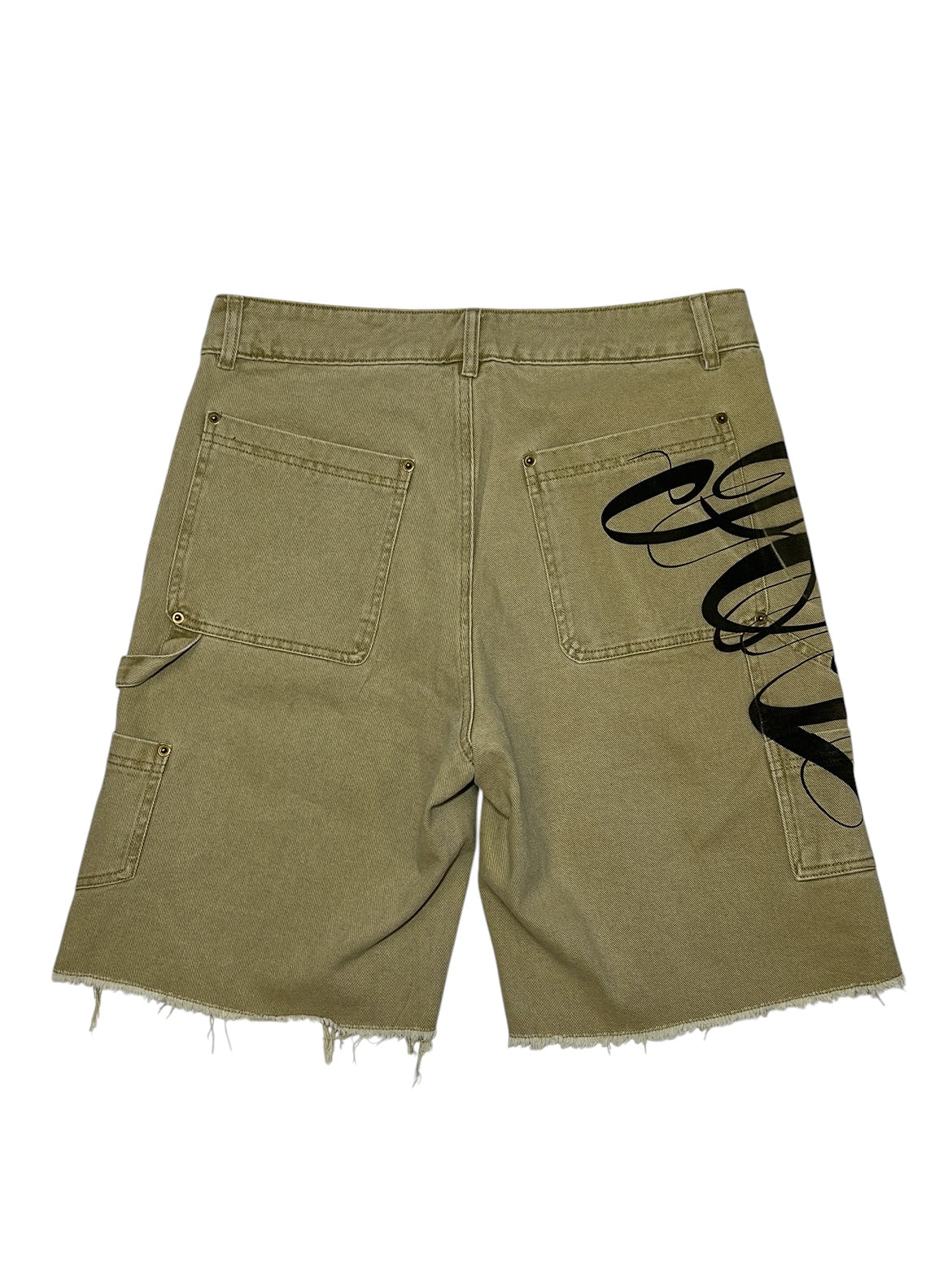 Póza ghost script carpenter shorts khaki