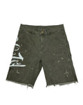 Póza ghost script carpenter shorts olive