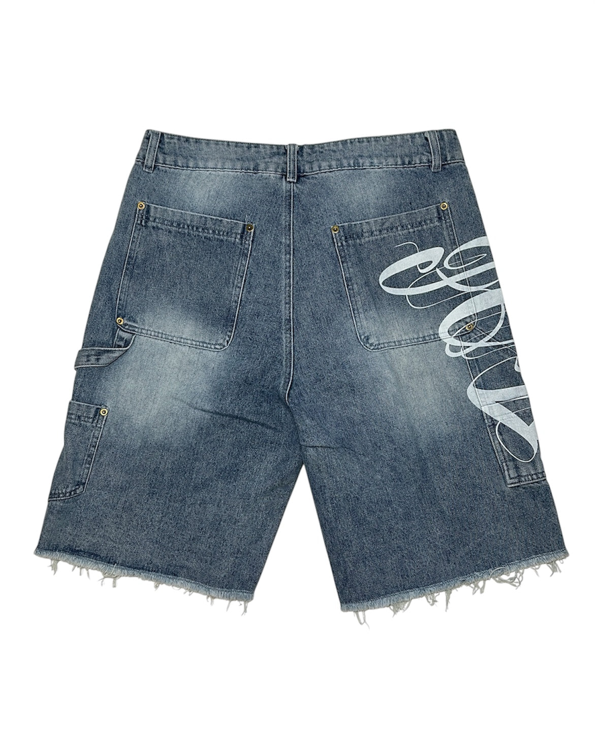 Póza ghost script carpenter shorts blue