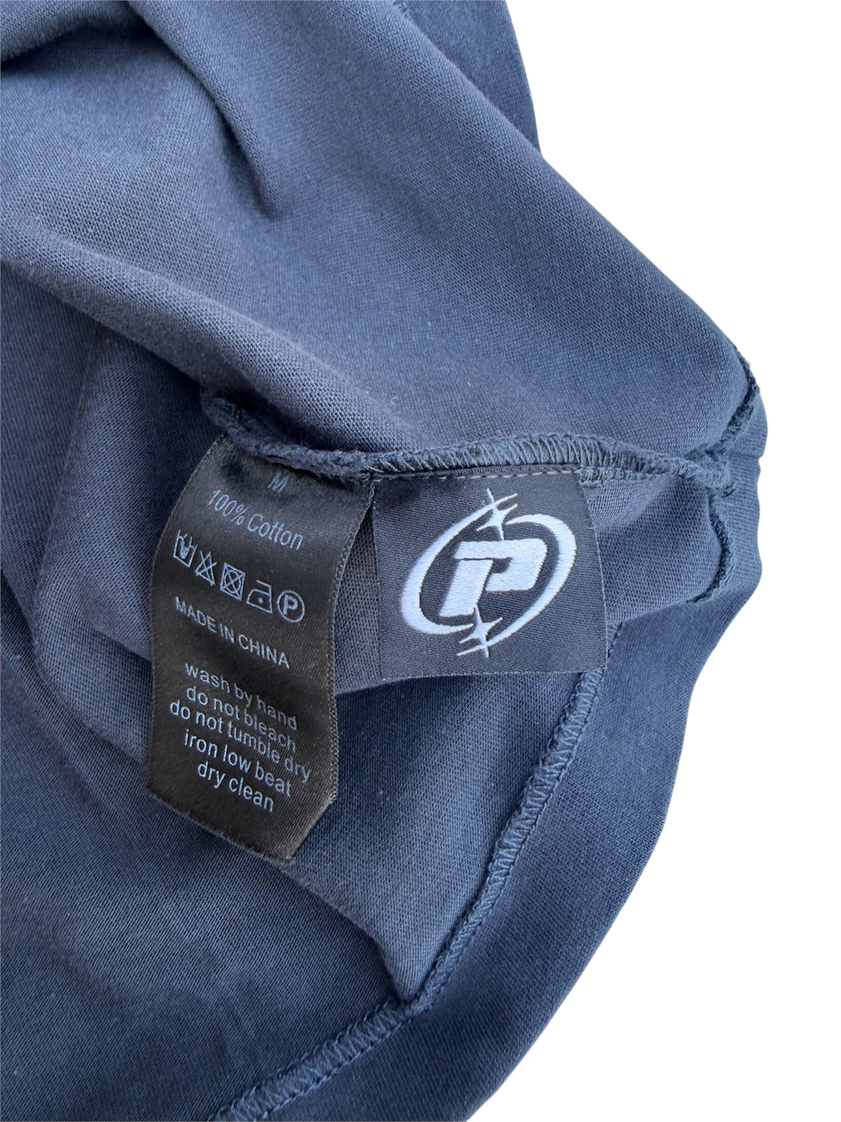 Póza record tee washed navy