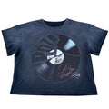 Póza record tee washed navy
