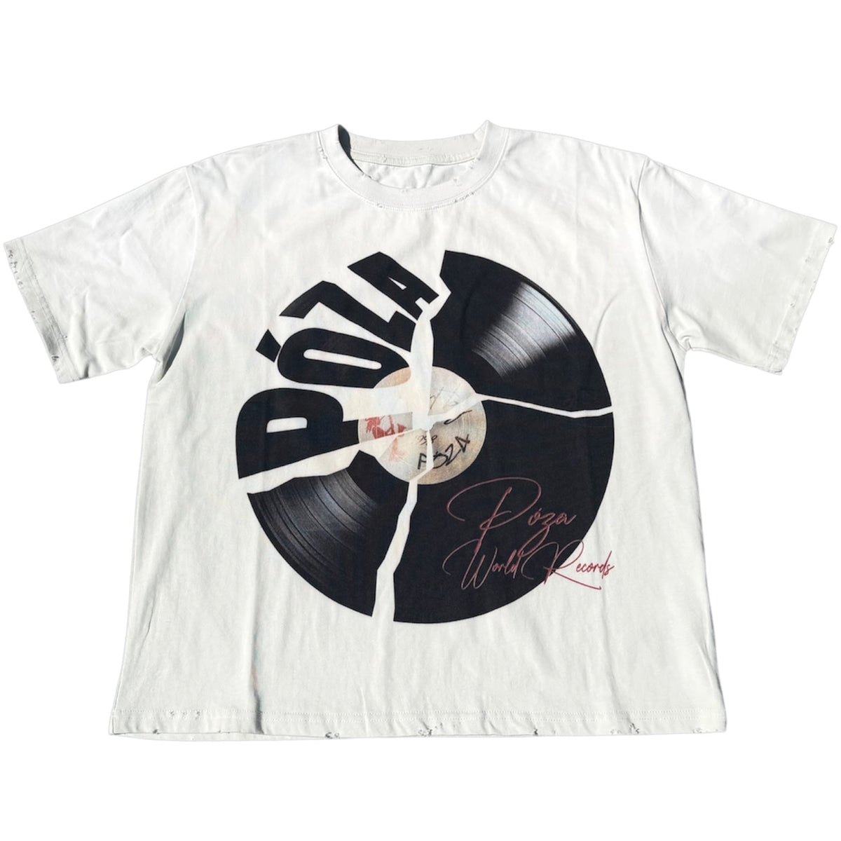 Póza record tee cream