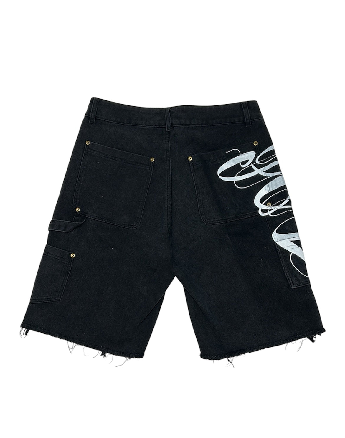 Póza ghost script carpenter shorts black
