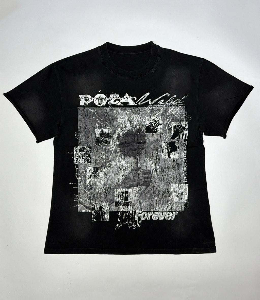 Póza “Forever” faded black tee