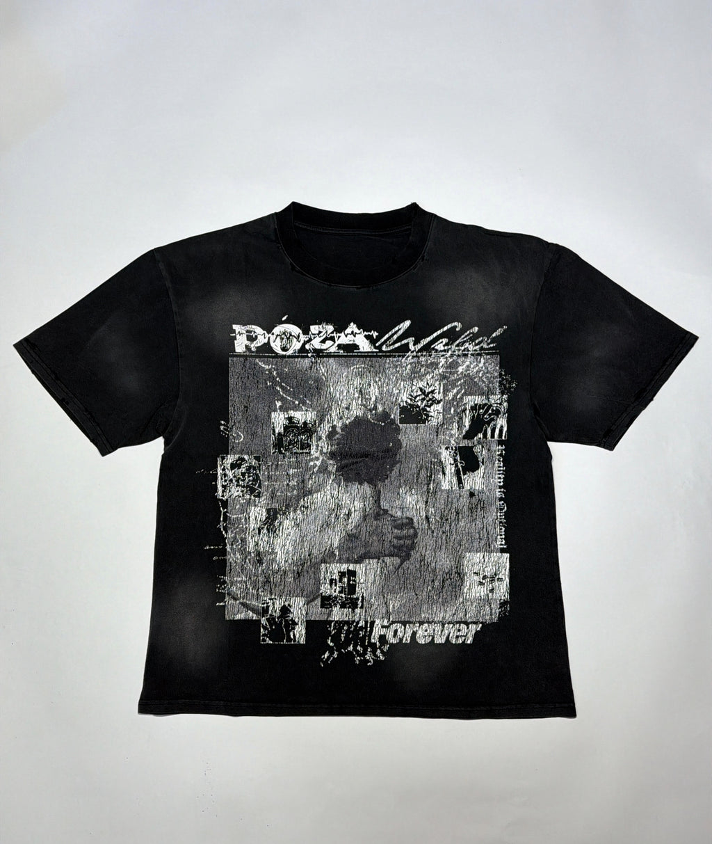 Póza “Forever” faded black tee
