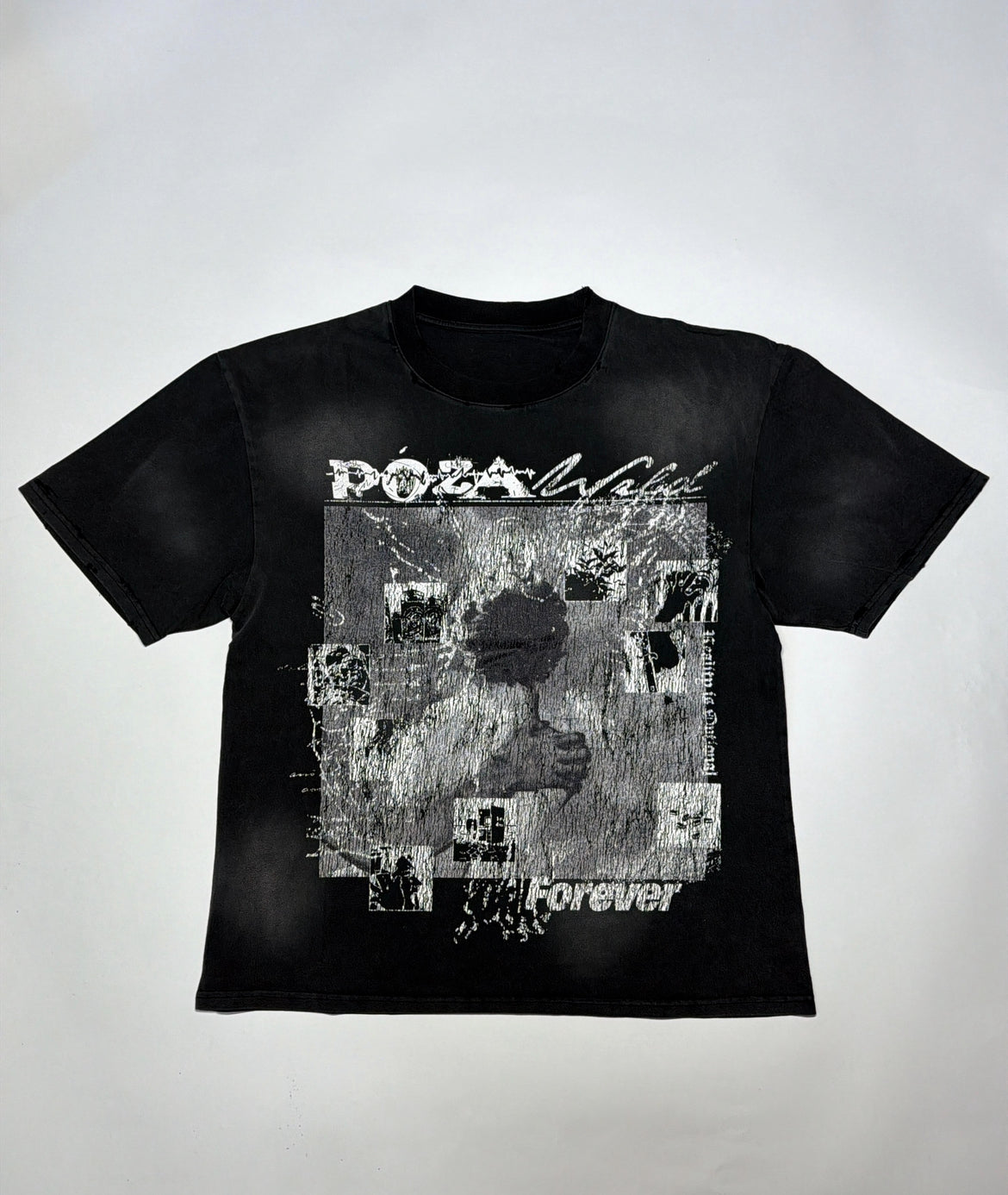 Póza “Forever” faded black tee