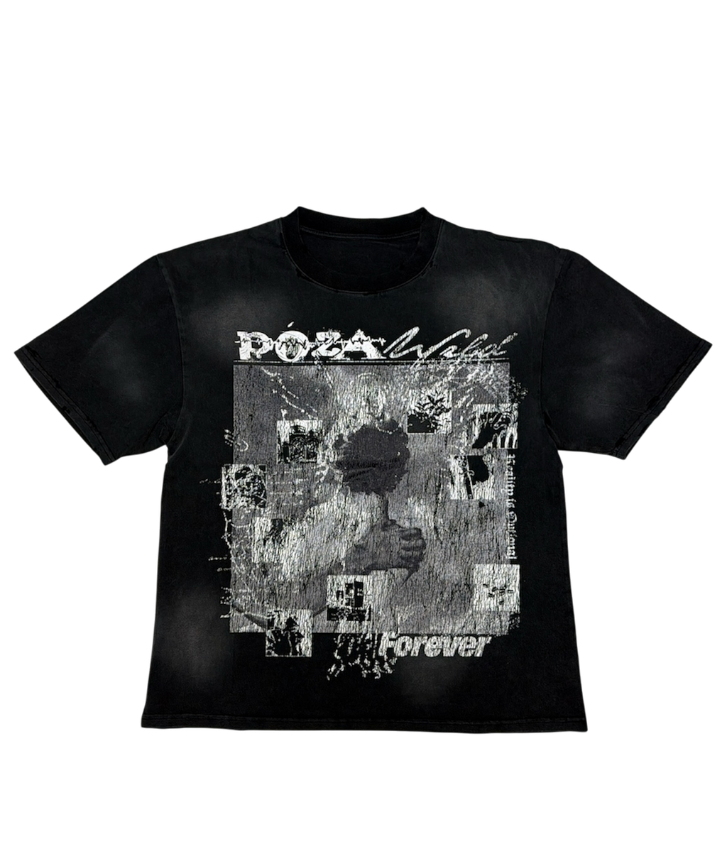 Póza “Forever” faded black tee