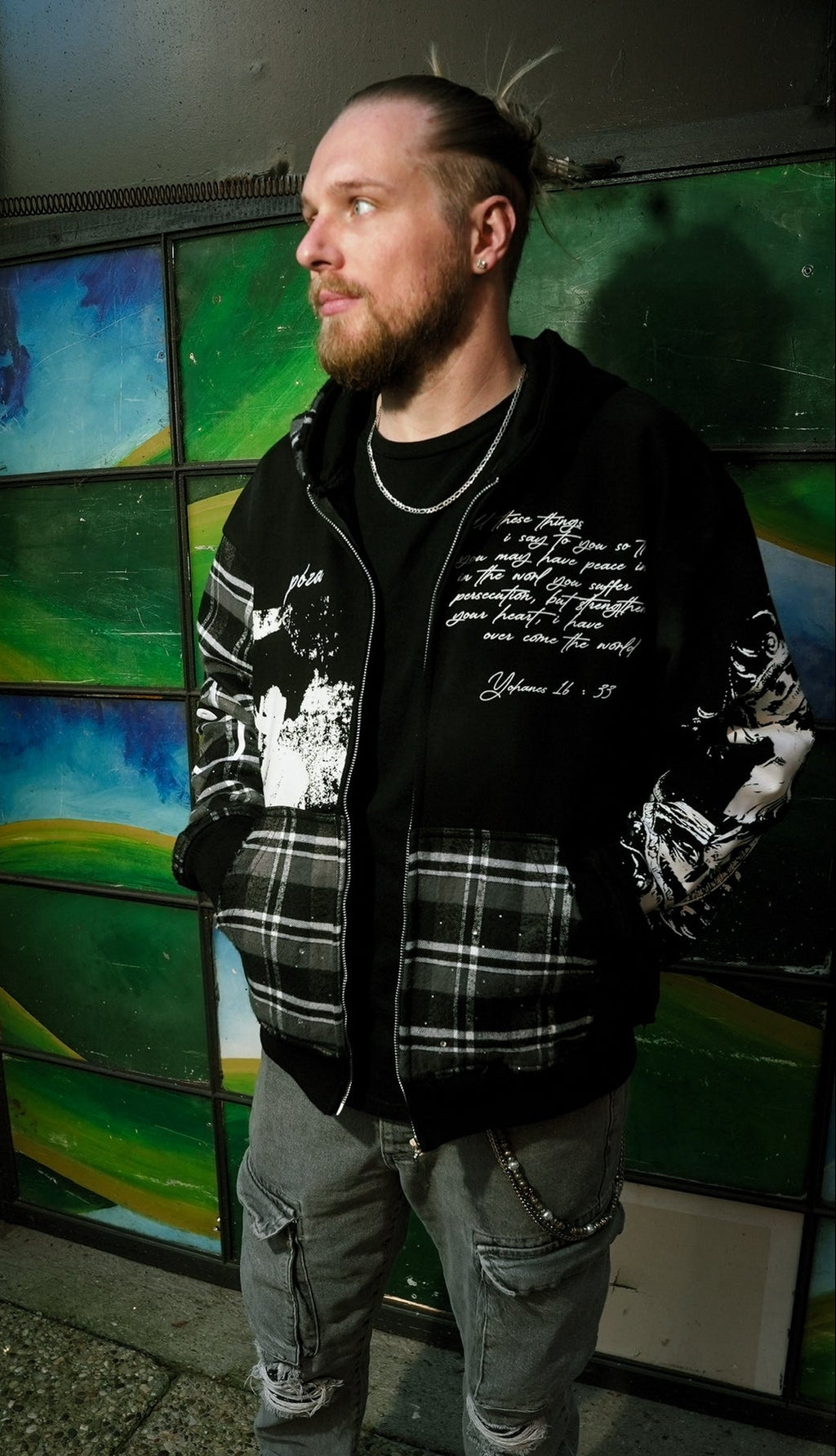 Póza "Faith" zip hoodie