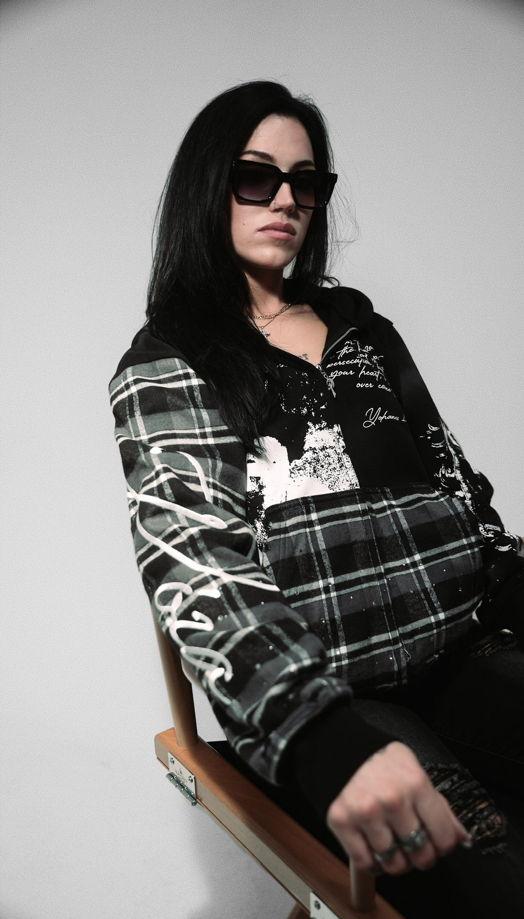 Póza "Faith" zip hoodie